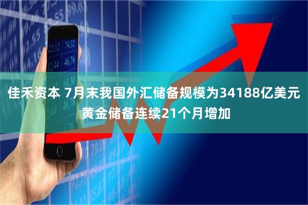 佳禾资本 7月末我国外汇储备规模为34188亿美元 黄金储备连续21个月增加