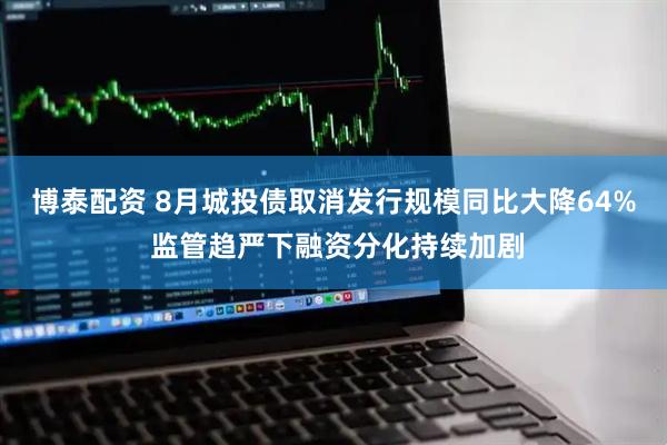 博泰配资 8月城投债取消发行规模同比大降64% 监管趋严下融资分化持续加剧