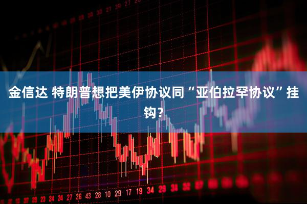 金信达 特朗普想把美伊协议同“亚伯拉罕协议”挂钩？